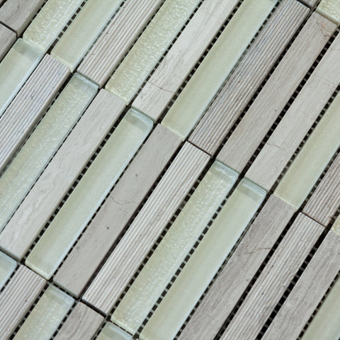 Greywood/Ivory Mosaic