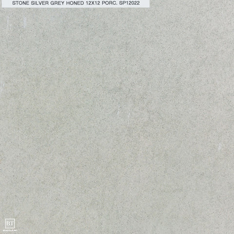 Stone Silver Grey Honed Porcelain Tile